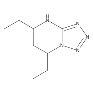 5,7-diethyl-4H,5H,6H,7H-[1,2,3,4]tetrazolo[1,5-a]pyrimidine结构式