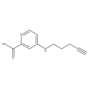 4-[(Pent-4-yn-1-yl)amino]pyridine-2-carboxylic acid Structure