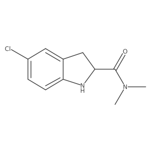 5-Chloro-N,N-dimethylindoline-2-carboxamide Structure
