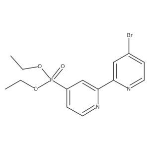 Diethyl 4'-bromo-2,2'-bipyridine-4-phosphonate Structure