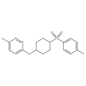 3-Methyl-6-((1-tosylpiperidin-4-yl)oxy)pyridazine Structure