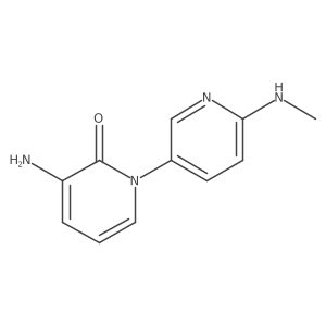 3-Amino-6'-(methylamino)[1(2H),3'-bipyridin]-2-one结构式
