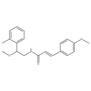 (E)-N-(2-methoxy-2-(o-tolyl)ethyl)-3-(4-(methylthio)phenyl)acrylamide Structure