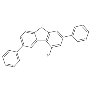 4-Bromo-2,6-diphenyl-9h-carbazole结构式