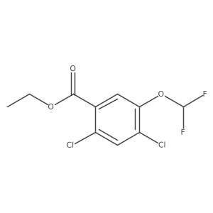 Ethyl 2,4-dichloro-5-(difluoromethoxy)benzoate结构式