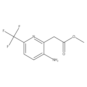 Methyl 3-amino-6-(trifluoromethyl)pyridine-2-acetate Structure