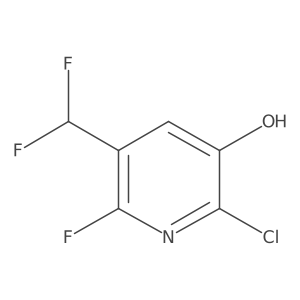 2-Chloro-5-(difluoromethyl)-6-fluoropyridin-3-ol Structure