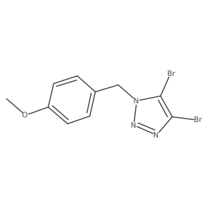 1-(4-Methoxybenzyl)-4,5-dibromo-1H-1,2,3-triazole Structure