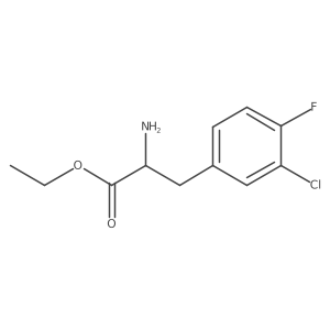 ethyl (2S)-2-amino-3-(3-chloro-4-fluorophenyl)propanoate Structure