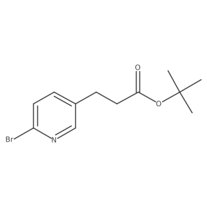 tert-Butyl 3-(6-bromopyridin-3-yl)propanoate Structure