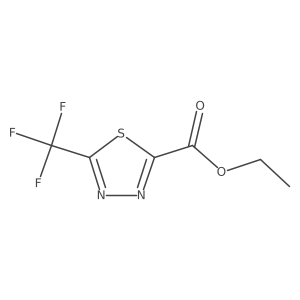 Ethyl 5-(trifluoromethyl)-1,3,4-thiadiazole-2-carboxylate Structure