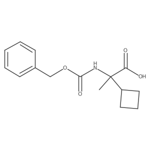 2-{[(Benzyloxy)carbonyl]amino}-2-cyclobutylpropanoic acid Structure