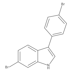 6-Bromo-3-(4-bromophenyl)-1H-indole Structure