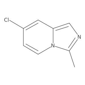 7-Chloro-3-methylimidazo[1,5-a]pyridine结构式