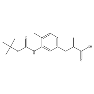 3-(3-{[(Tert-butoxy)carbonyl]amino}-4-methylphenyl)-2-methylpropanoic acid Structure