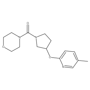 (3-((5-Methylpyridin-2-yl)oxy)pyrrolidin-1-yl)(morpholino)methanone结构式