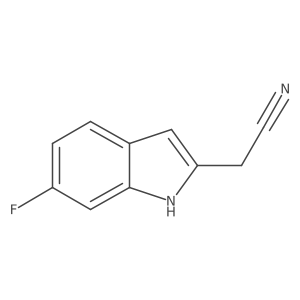 2-(6-fluoro-1H-indol-2-yl)acetonitrile Structure