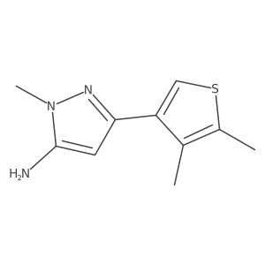 3-(4,5-Dimethylthiophen-3-yl)-1-methyl-1H-pyrazol-5-amine Structure