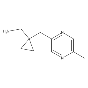 {1-[(5-Methylpyrazin-2-yl)methyl]cyclopropyl}methanamine结构式