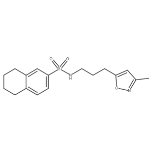 N-(3-(3-methylisoxazol-5-yl)propyl)-5,6,7,8-tetrahydronaphthalene-2-sulfonamide Structure