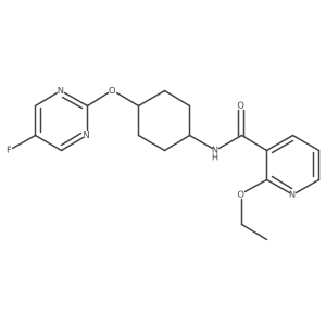 2-ethoxy-N-((1r,4r)-4-((5-fluoropyrimidin-2-yl)oxy)cyclohexyl)nicotinamide Structure