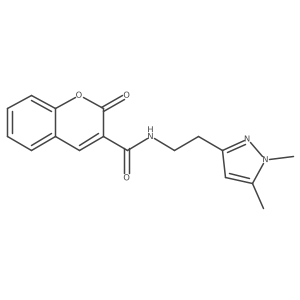 N-(2-(1,5-dimethyl-1H-pyrazol-3-yl)ethyl)-2-oxo-2H-chromene-3-carboxamide Structure