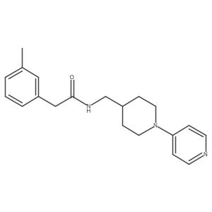 N-((1-(pyridin-4-yl)piperidin-4-yl)methyl)-2-(m-tolyl)acetamide Structure