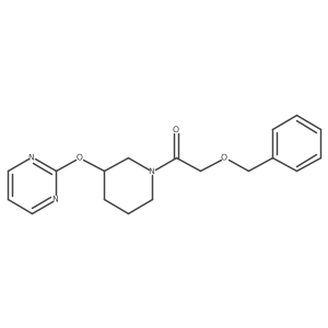 2-(Benzyloxy)-1-(3-(pyrimidin-2-yloxy)piperidin-1-yl)ethanone结构式