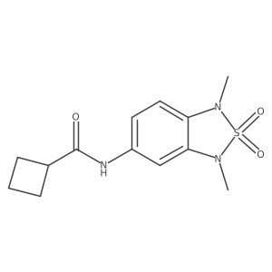 N-(1,3-dimethyl-2,2-dioxido-1,3-dihydrobenzo[c][1,2,5]thiadiazol-5-yl)cyclobutanecarboxamide Structure