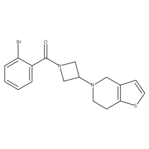 (2-bromophenyl)(3-(6,7-dihydrothieno[3,2-c]pyridin-5(4H)-yl)azetidin-1-yl)methanone Structure