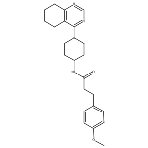 3-(4-methoxyphenyl)-N-[1-(5,6,7,8-tetrahydroquinazolin-4-yl)piperidin-4-yl]propanamide Structure