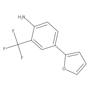 4-(Furan-2-yl)-2-(trifluoromethyl)aniline Structure