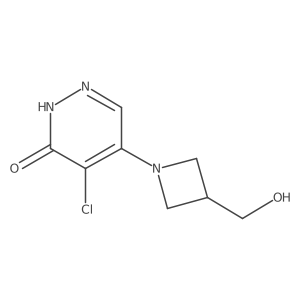 4-chloro-5-(3-(hydroxymethyl)azetidin-1-yl)pyridazin-3(2H)-one结构式