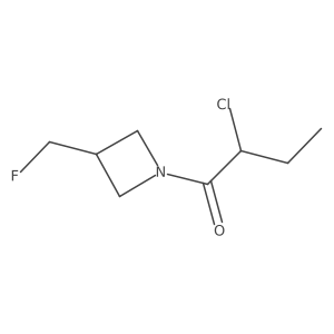 2-Chloro-1-(3-(fluoromethyl)azetidin-1-yl)butan-1-one Structure