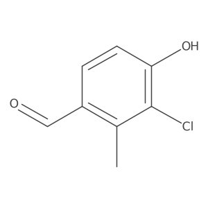 3-Chloro-4-hydroxy-2-methylbenzaldehyde Structure
