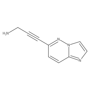 3-{Imidazo[1,2-b]pyridazin-6-yl}prop-2-yn-1-amine Structure