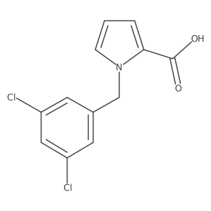 1-(3,5-dichlorobenzyl)-1H-pyrrole-2-carboxylic acid Structure