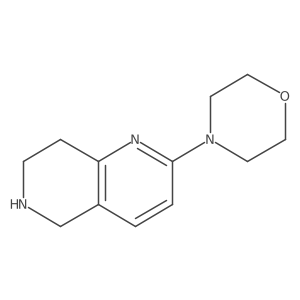 4-(5,6,7,8-Tetrahydro-1,6-naphthyridin-2-yl)morpholine结构式