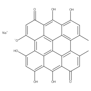 Hypericin Sodium Structure