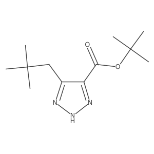tert-butyl 5-(2,2-dimethylpropyl)-1H-1,2,3-triazole-4-carboxylate Structure
