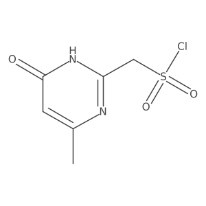 (4-Methyl-6-oxo-1,6-dihydropyrimidin-2-yl)methanesulfonyl chloride结构式