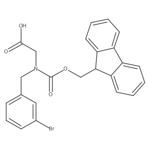 N-Fmoc-3-bromobenzyl-glycine结构式