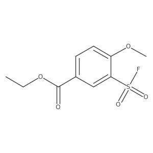 Benzoic acid, 3-(fluorosulfonyl)-4-methoxy-, ethyl ester结构式