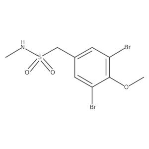 1-(3,5-dibromo-4-methoxyphenyl)-N-methylmethanesulfonamide结构式