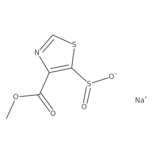 Sodium 4-(methoxycarbonyl)-1,3-thiazole-5-sulfinate结构式