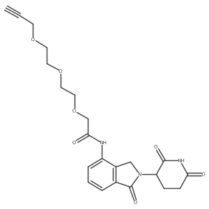 Lenalidomide-acetamido-O-PEG2-propargyl结构式