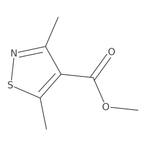 Methyl 3,5-dimethyl-1,2-thiazole-4-carboxylate结构式