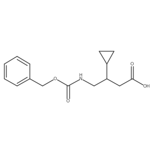 4-{[(Benzyloxy)carbonyl]amino}-3-cyclopropylbutanoic acid Structure