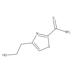 4-(2-Hydroxyethyl)-1,3-thiazole-2-carbothioamide结构式