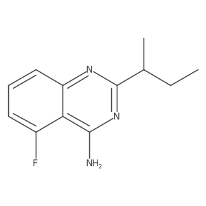 2-(Butan-2-yl)-5-fluoroquinazolin-4-amine Structure